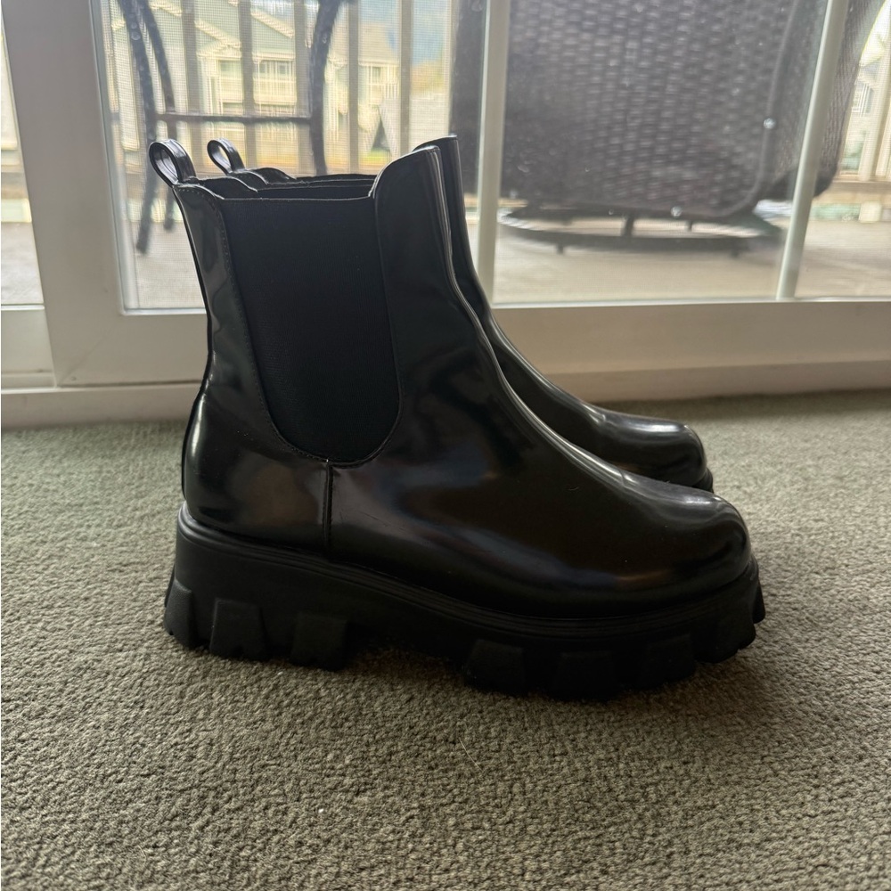 Lulu's Black Ankle Boots